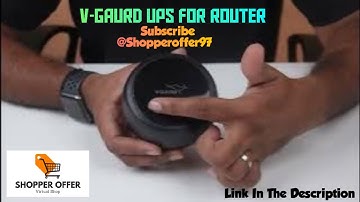 V-Guard Envibe Router UPS | 4-5 Hours of Uninterrupted Internet Connectivity