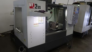 Haas VF-2SS CNC Vertical Machining Center w/ MainCon Ctrl, 4th-Axis Brushless Drive, Probing & More!