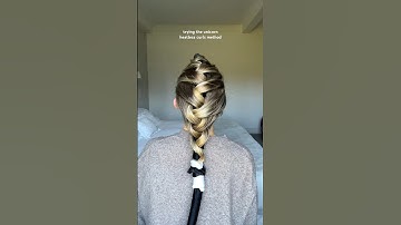 UNICORN heatless curls part 1 🦄🫧 #heatlesscurls #overnightcurls