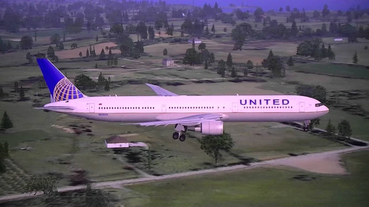 United Airlines Boeing 767400ER Landing at Shannon FSX HD YouTube