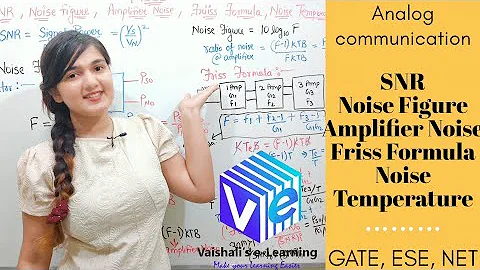 SNR I Noise Figure | Noise Temperature I Amplifier Noise | Friss Formula I L-1 Noise | GATE ESE NET