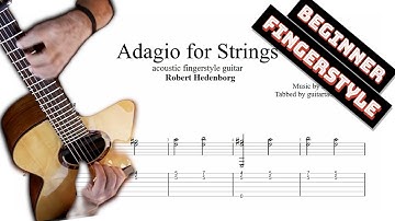 Adagio for Strings TAB - acoustic fingerstyle guitar tabs (PDF + Guitar Pro)