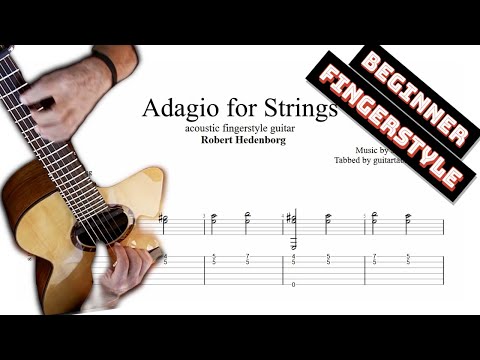 Adagio for Strings TAB - acoustic fingerstyle guitar tabs (PDF + Guitar Pro)