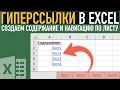 Гиперссылка в Excel ➤ Создаем содержание книги и навигацию по листу