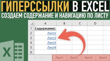 Гиперссылка в Excel ➤ Создаем содержание книги и навигацию по листу