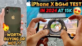 iPhone X Worth for 2024 or not | iPhone X in 2024 ❤️🔥 at 15000rs Bgmi & Pubg Test | Detailed Review