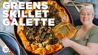 Savory Skillet Galette | Bake It Up A Notch with Erin McDowell | Food52 + Le Creuset