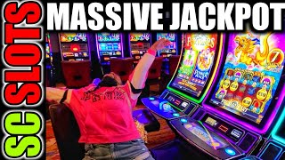 She Put $100 In The Slot Machine And Hit A MASSIVE Jackpot!!