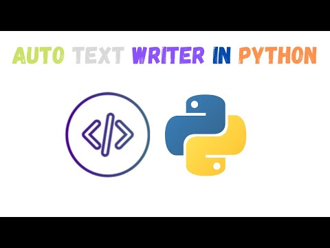 How To make AUTO TEXT WRITER || pyautogui || sky coding