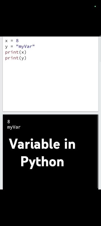 Python Programming: Variable declaration - YouTube