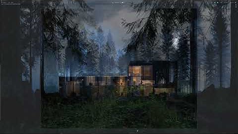 Forest Home in Blender 3d (time-lapse)