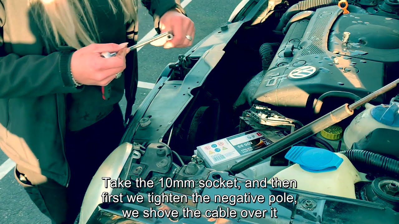 How To Replace A Car Battery (Volkswagen Lupo @ Venyard) - Youtube