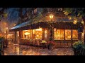 Cozy autumn coffee shop  fall rainy lofi pour vous faire vous sentir paisible