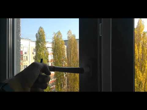 Ручка окна не опускается вертикально вниз