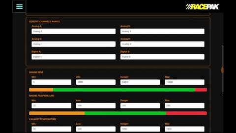 Racepak D3 Settings Part 2 & Sensors Part 1