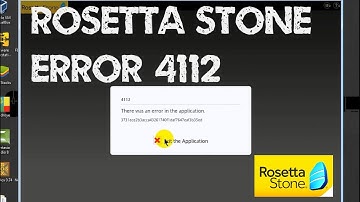 Memperbaiki Rosetta Stone Error 4112