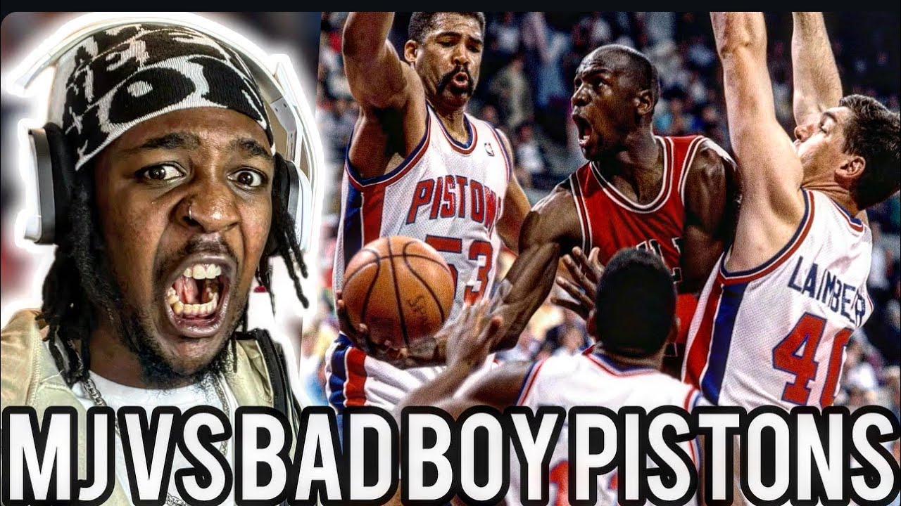 Larry Bird Fan Reacts To MJ's BEST Battles Against The Bad Boy Pistons!