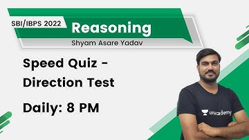 Speed Quiz - Direction Test | IBPS Exam  | Reasoning | Target SBI/IBPS/RRB PO & Clerk 2021