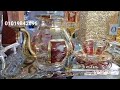 طقم شاي كريستال وكمان بالاسعار 