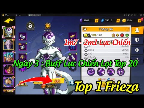 Chiến Binh Truyền Thuyết Ngày 3 - Review Frieza & Đua Top Lực Chiến - Code Chiến Binh Truyền Thuyết