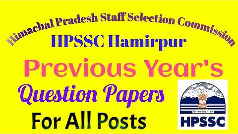 HPSSC All Previous Year Question Paper