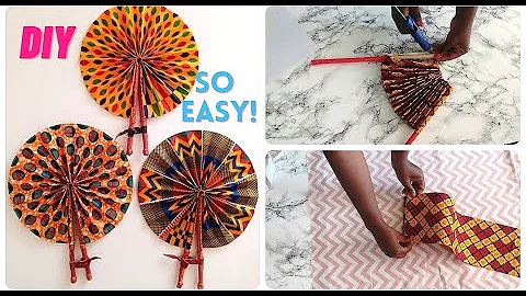 DIY FABRIC HANDFAN| SIMPLE TUTORIAL WITH INSTRUCTIONS| EASY!