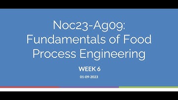 Fundamentals of Food Process Engineering 2023 Week 6 Problem Solving Session