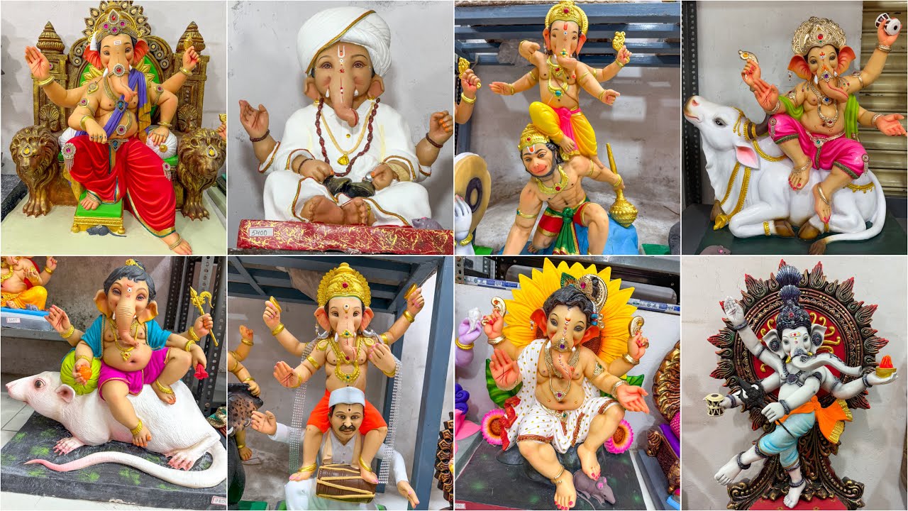 Rahul Kala Kendra Hyderabad 1 To 6 Feet Special Mumbai Ganesh Idols | Unique Model Ganapati Hyd