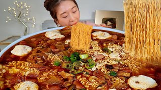 ASMR 새벽엔 역시 순두부김치찌개라면 리얼먹방 :) Soft tofu kimchi ramen MUKBANG