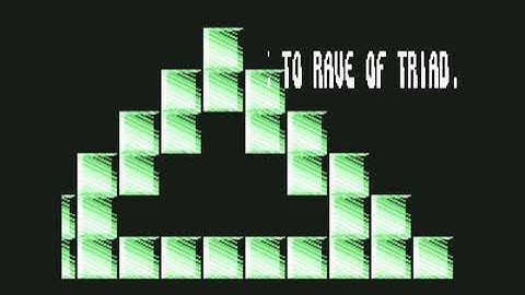 Triad Crack intro 1994! Commodore 64 (C64)