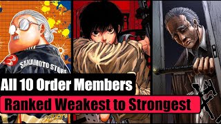 ALL 10 Order Members Ranked WEAKEST To STRONGEST