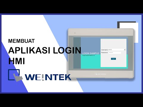 HMI WEINTEK Sistem login di MT8071IE (easy builder pro)