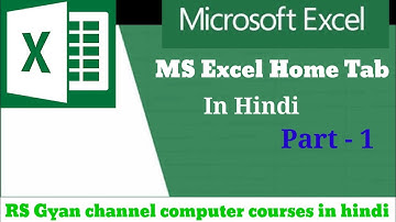 How To Use Cut Copy And Paste Options or font formeting options in MS Excel 2016/2013....in hindi
