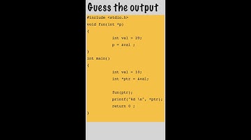 c interview questions | pointer based #1 | by dubebox #shorts