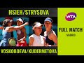 Hsieh/Strycova vs. Voskoboeva/Kudermetova | Full Match | 2019 Madrid Doubles Semifinal