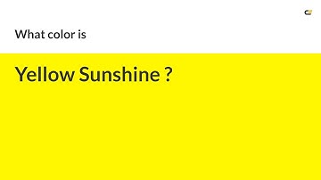 Yellow Sunshine color #fff601 hex color - Yellow color - Cool color fff601