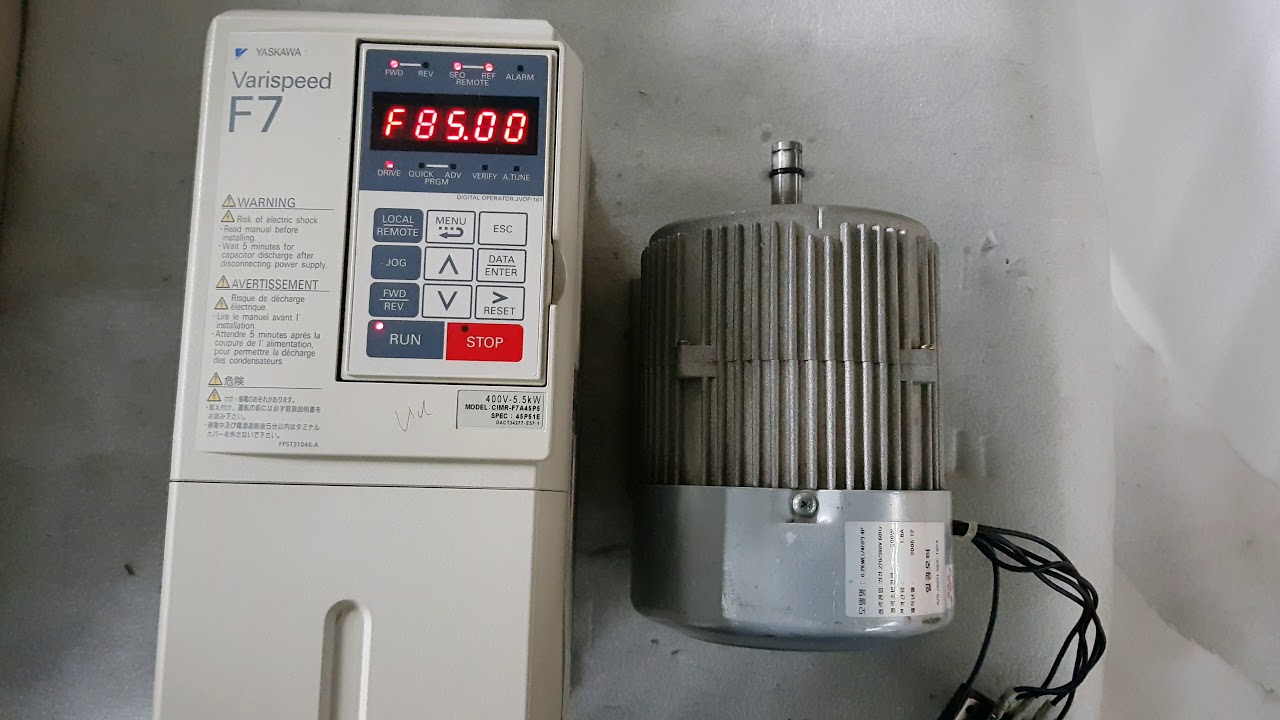 Yaskawa Varispeed F7 400v 5 5kw Youtube