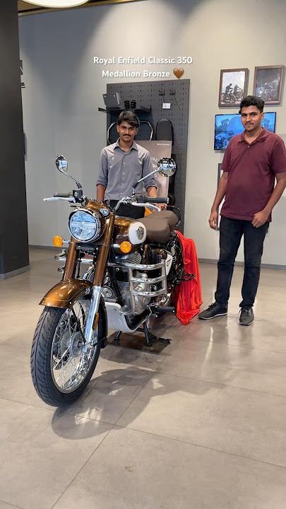 I bought Royal Enfield Classic 350 Medallion Bronze 🤎🤩 #bulletlover #bike #royalenfield #shorts