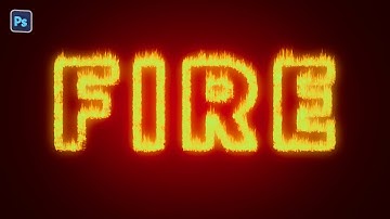How to make Fire Text Effect in Photoshop Tutorial - Photoshop Text Effects