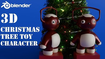 3D Christmas Tree Toy Modeling|Easy Blender Tutorial For Beginners