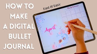 How to make a DIGITAL BULLET JOURNAL *fast & easy*