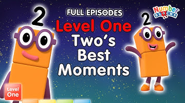 @Numberblocks- #Stayathome | Level One | FULL EPISODES | All the Best Two Moments! | #HomeSchooling