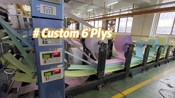 Mass Production of 6 Plys Copies Carbonless Computer Paper