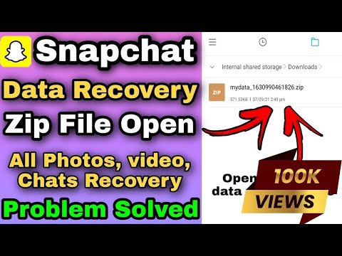 How to Open snapchat Recover Data File and photos How to Recover Deleted Snapchat photos and Data