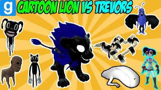 NEW CARTOON LION VS TREVOR HENDERSON CREATURES! - Garry's Mod Sandbox