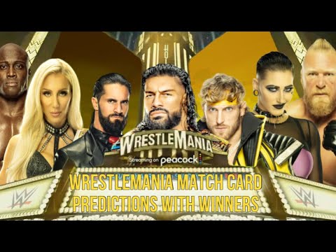 Wrestlemania 39 Match Card Predictions With Winners YouTube Wrestlemania 39 Match Card Predictions With Winners YouTube