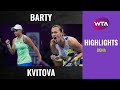 Ashleigh Barty vs. Petra Kvitova | 2020 Doha Semifinal | WTA Highlights