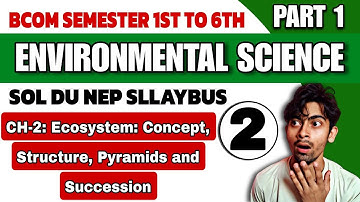 BA/Bcom(P/H)|Ch-2: Ecosystem: Concept, Structure, Pyramids |Semester 1/2/3rd|Environmental science-1