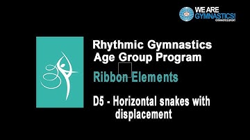 Rhythmic Gymnastics Age Group Program - Ribbon Element D5 Horizontal snakes with displacement