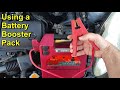 Using a Portable Battery Booster Pack to Start your Vehicle